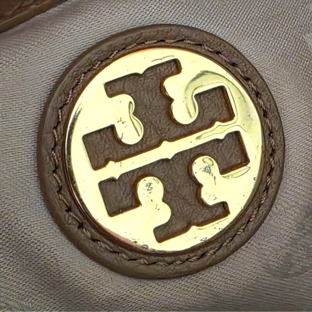 Tory Burch Gold and Brown Tote Bag - Picture 2 of 13